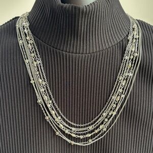 Silver Layered Necklace